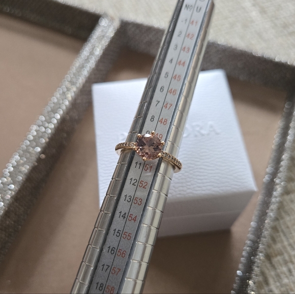 Pandora Sparkling Crown Solitare Ring - Picture 7 of 13